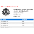 thumbnail image 2 of Rear Wheel Hub Assembly - Compatible with 2016 - 2019 Cadillac CTS 2017 2018, 2 of 2