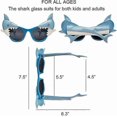thumbnail image 2 of Shark Glasses Party Favors, 6pcs Shark Photo Booth Props Ocean Pool Party Supplies Costume, 2 of 5