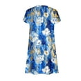 thumbnail image 7 of Erwazi Women's Casual Summer Dress Short Sleeve T Shirt Dress Tiered Swing Mini Dresses with Pockets, 7 of 7