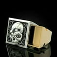 thumbnail image 2 of GKNET Heavy Stainless Steel Gothic Punk Biker Rings Fashion Mens Skull Delicate Jewelry Sz 6-13-#22-8, 2 of 6