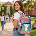 thumbnail image 3 of Whosucclay Cute Cat Floral Clear Backpack for Boys Girls, Elementary High School Washable Transparent Transparent School Bag for Weekend Outing Gym, 3 of 10