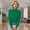 Green, variant on Women Autumn Pullover Elegant Long Sleeved Solid Color Autumn and Winter Warm Sweater Womens Petite Tops Walkaway Sweatshirt Womens Cold Weather Sweaters Star Sweatshirt Sweeter Man