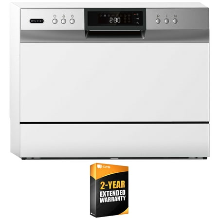 Whynter CDW-6831WES Energy Star Countertop Portable Dishwasher  White Bundle with 2 YR CPS Enhanced Protection Pack