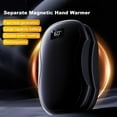 thumbnail image 6 of Portable Hand Warmer 2 In 1 Camping Hand Warmers with Digital Display 3 Heat Settings Double-Sided Heating Magnetic Split Hand (Pink), 6 of 7