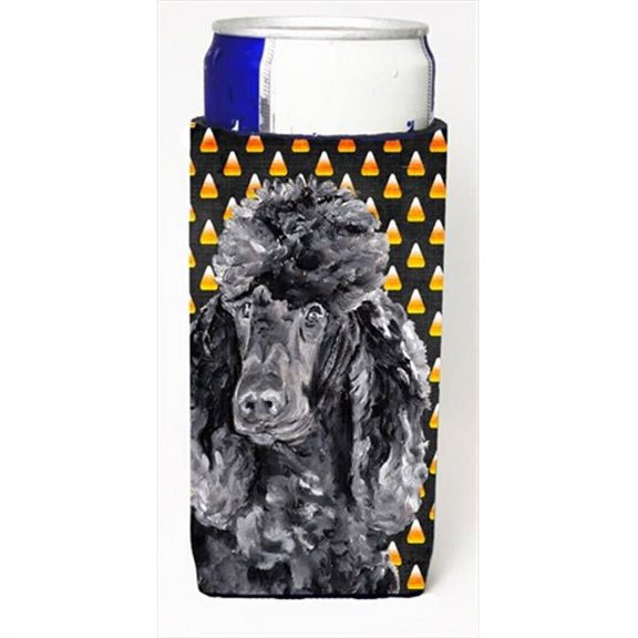Black Standard Poodle Candy Corn Halloween Michelob Ultra bottle sleeves Slim Cans 12 Oz.