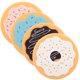 thumbnail image 1 of WORGEOUS 4pcs Donut Coasters Papas decorativas de taza decorativa Cabas Nonskid Mapeop Mats Hermosas posavasos, 1 of 8