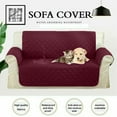thumbnail image 2 of Reversible Sofa Cover, Quilted Texture Furniture Protector with Elastic Straps, Non Slip Foam Anchors for Enhanced Stability, Perfect for Pets & Kids, Surface Brushed Fabric & Tpu (Sofa), 2 of 5