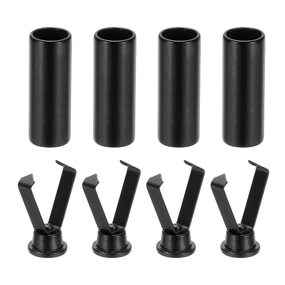 Uxcell Shoelace Tips, 0.79 Inch Fit for Metal Shoe Lace Tips - (4 Pack, Black)
