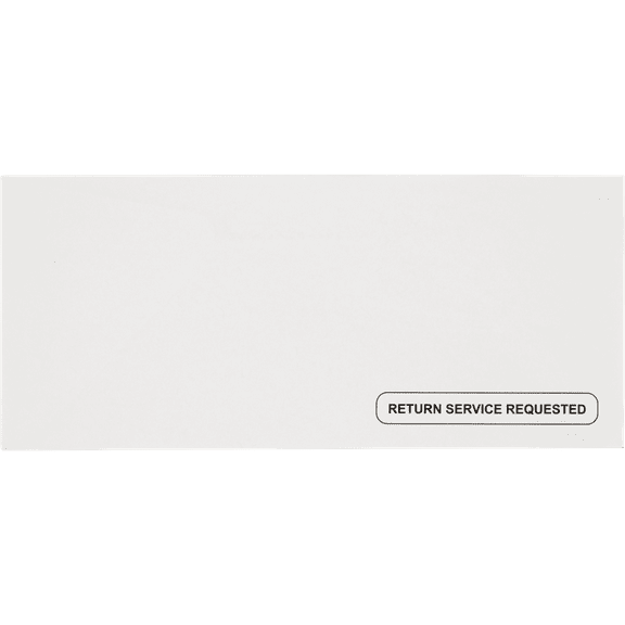 LUXPaper #10 Regular Envelopes, 4 1/8 x 9 1/2, Bright White, 250/Pack