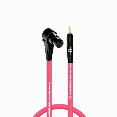 Coluber Cable - Right Angle XLR Female to 3.5 TS Male - Pro 3-Pin Connector