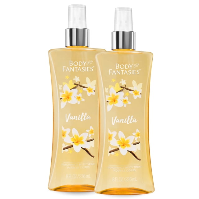 Spray corporal Body Fantasies Signature Vainilla 240 ml paquete de 2