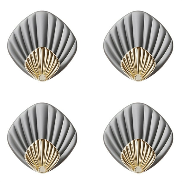 4Pcs Ganchos de Pared Adhesivos - ABS, Sujeción Fuerte y Sin Taladrar - para Baño, Cocina, Toallas y Sombreros