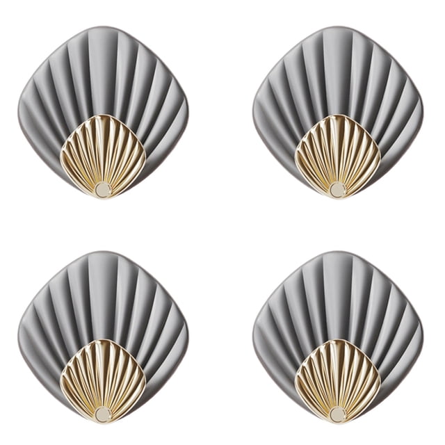 4Pcs Ganchos de Pared Adhesivos - ABS, Sujeción Fuerte y Sin Taladrar - para Baño, Cocina, Toallas y Sombreros
