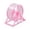 Pink, variant on Silent Transparent Hamster Running Wheel Self-Assembly Exercise Wheel with Stand Anti-Slip Quiet Dual Ball Bearing Small Pet Fitness Toy For Hamsters Gerbils Hedgehogs