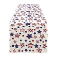 thumbnail image 5 of Patriotic Quilted Table Runner, Red White Blue Star Design for 4th of July & Independence Day Decor, 5 of 6