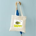 thumbnail image 6 of CafePress - BEE HAPPY Tote Bag - Unisex Canvas Tote Bag, Beige, 1-Piece, 6 of 8