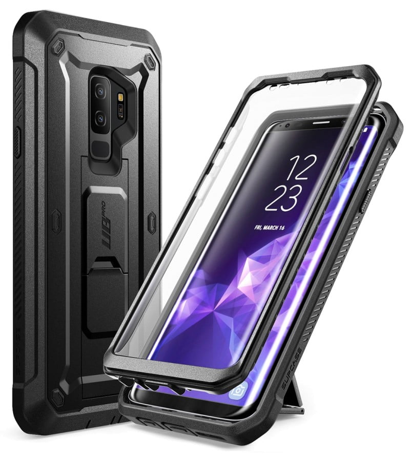For Samsung Note 9 S9 S8 Plus Slim Shockproof Case Built-in Screen Protector 