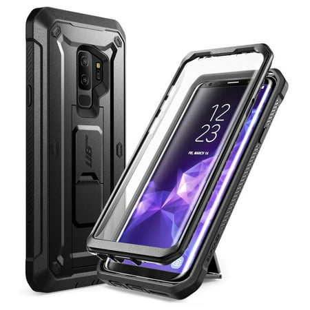Samsung Galaxy S9 Plus Case, SUPCASE Kickstand Rugged Case with Built-in Screen Protector Shockproof Cover for Samsung Galaxy S9 Plus 6.2 inch 2018 Release (Black)