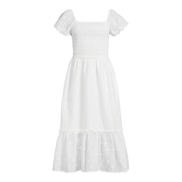 lace front maxi dress Women's Meant for This Ivory Openwork Lace Long Sleeve Maxi Dress | Size: L main image 0