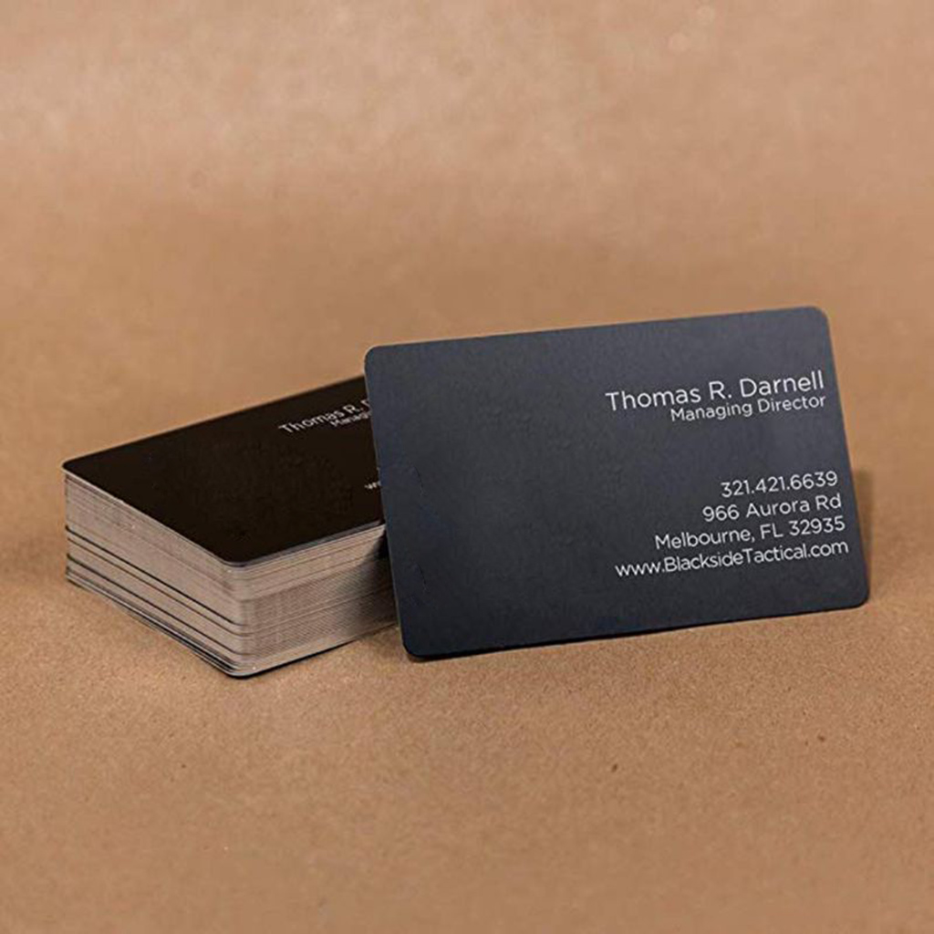 50Pcs Blank Sublimation Metal Name Card Thick Laser- Engraved Smooth DIY  Custom Metal Blank Printing Business Cards Kit 