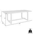 thumbnail image 2 of Vivid Outdoor Patio Dining Table in Gray Eucalyptus Wood, 2 of 10