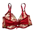 thumbnail image 4 of Victoria's Secret Very Sexy Chili Pepper Embroidered Unlined Low Cut Demi Bra 34D NWT, 4 of 4