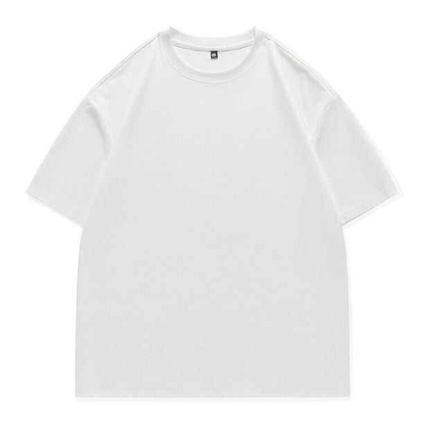 Tops para hombre, blusas y camisas de manga corta con cuello redondo para hombre, moda casual para hombre, vintage, bolsillos, botones, cuello redondo, manga corta, top de poliéster para hombre