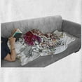 thumbnail image 6 of Floral Soft Flannel Fleece Blanket, Romantic Rose Petals Bouquet Bridal Wedding Themed Nostalgic Blooms in Mixed Colors, Cozy Plush for Indoor and Outdoor Use, 50" x 60", Multicolor, by Ambesonne, 6 of 6