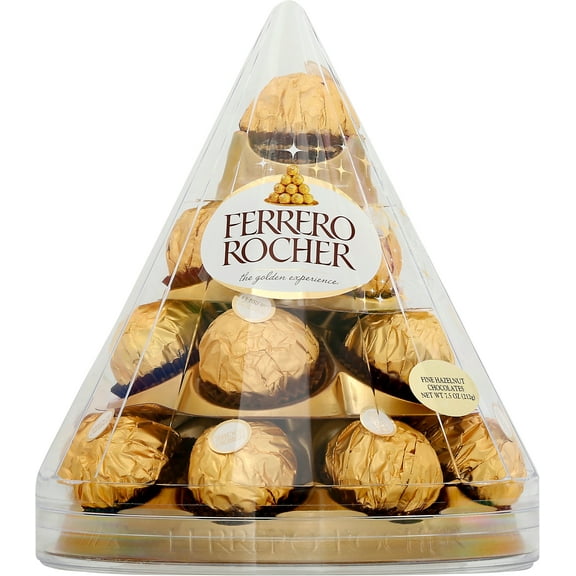 Ferrero Rocher Fine Hazelnut Chocolates, Milk Chocolate With Hazelnut Filling, 7.5 oz