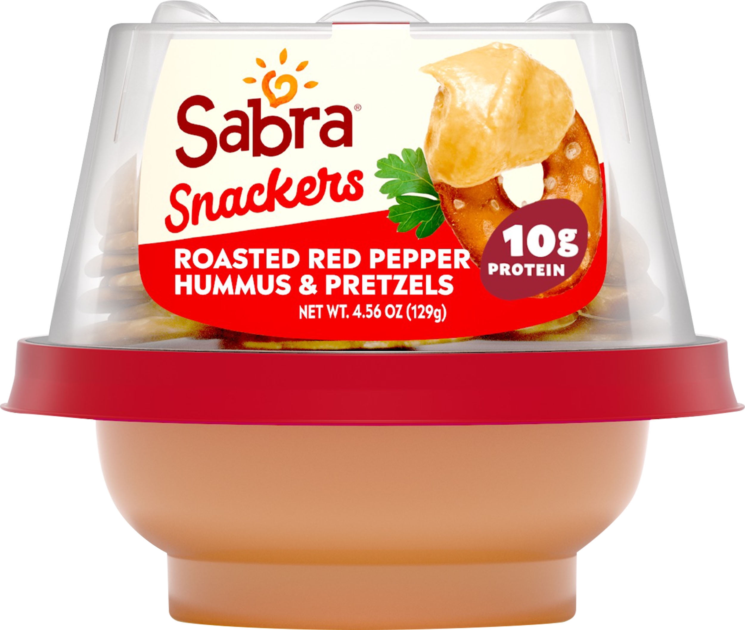 Sabra Snackers Roasted Red Pepper Hummus with Pretzels 4.56 oz