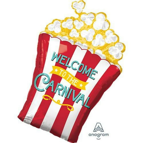 LOONBALLOON Circus Balloons, 29″ CARNIVAL POPCORN