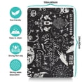 thumbnail image 5 of Celestial Gothic Dog Feeding Mat - Non-Slip & Waterproof, Boho Chic Sunburst Design, Durable & Eco-Friendly, Large Size, 5 of 7