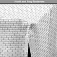 thumbnail image 4 of Brick Dog Crate Cover, Illustration of Basic Street Wall Construction Symmetric Horizontal, Easy to Use Pet Kennel Cover Small Dogs Puppies Kittens, 7 Sizes, Dimgray and White, by Ambesonne, 4 of 6