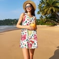 thumbnail image 3 of Disketp Christmas Cute Pigs para Vestido sin Mangas para Mujeres, Vestidos de Verano para Mujeres, Casual y Holgado para la Playa, 3 of 7