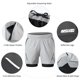 thumbnail image 3 of 2-In-1 Men Running Shorts with Zipper Pockets Quick Dry Exercise Shorts for Training Gym Workout, 3 of 5