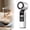 White, variant on Portable Foldable Fan with Ice Cooling, Speed Adjustable Handheld Fan Stand,Rechargeable Personal Fan with Digital Display, Essential for Summer,Travel,Outdoor