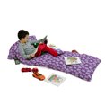 thumbnail image 3 of Flower Floor Pillow Lounger Cover, Lilacs Illustration Greenery Field Freshness Hydrangea Design, Nap Mat Printed Fabric Case for 5 Pillows, 88" x 36", Pale Blue Purple White, by Ambesonne, 3 of 5
