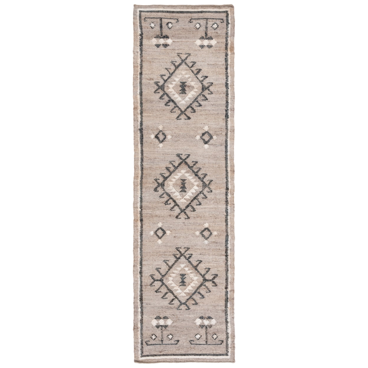 SAFAVIEH Kilim Lisette Tribal Area Rug, Grey/Black, 4' x 6'