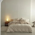 thumbnail image 1 of Zhuge Bed Sheets Set, Bedding Sheets Pillowcases Kit, Twin Bed Set, Hotel Bedding, Home Decor(Khaki), 1 of 5