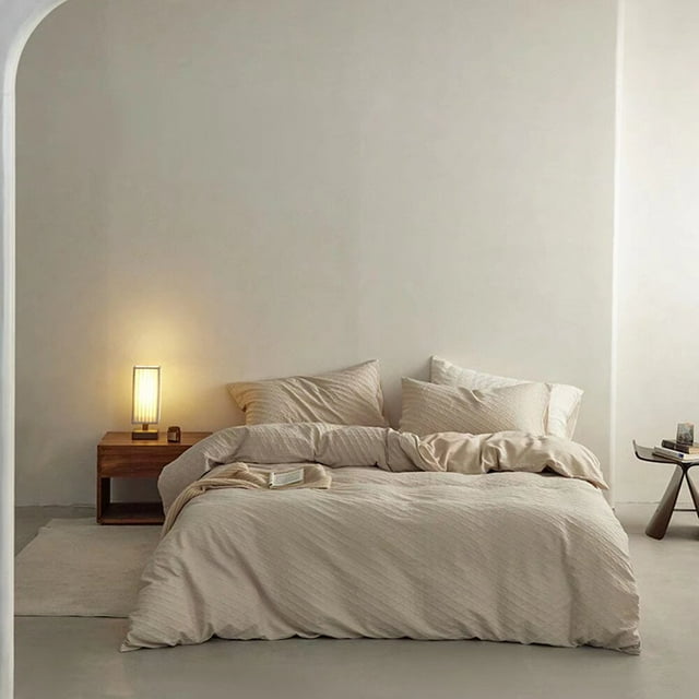 Zhuge Bed Sheets Set, Bedding Sheets Pillowcases Kit, Twin Bed Set, Hotel Bedding, Home Decor(Khaki)