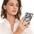 thumbnail image 6 of Compatible with Galaxy S23 Plus Bling Case Luxury 3D Diamond Crystal Rhinestone Shiny Gemstone Perfume Bottle and Flower Phone Case for Women and Girls Glitter Sparkle Chain Lanyard Strap, 6 of 14
