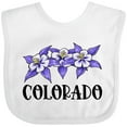 thumbnail image 3 of Inktastic Colorado Columbine Flowers Boys or Girls Baby Bib, 3 of 4