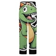 thumbnail image 5 of Cute Dinosaur Cartoon Winter Female Pants Flannel High Waist Women Pants Lady Warm Straight Leg Plush Trousers, 5 of 7