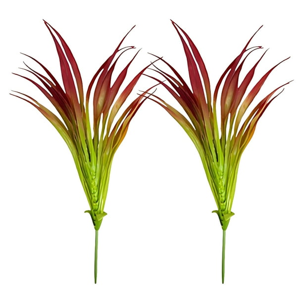 Youkk 2piece Low Maintenance Plastic Garden Plants Lifelike Artificial