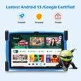 thumbnail image 4 of Antemper 10 inch kids tablet with Android 13, 8GB RAM 64GB ROM 6000mAh, HD Touch Screen, Parental Control, Kid-Proof Case, Bluetooth, Wifi (Blue), 4 of 9