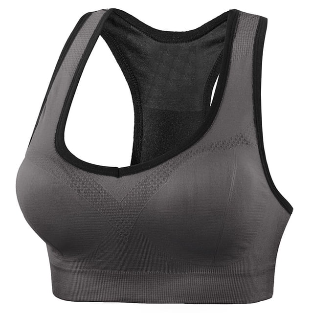 Plebaso Sports Bras Womens Racerback Comfort Workout Bras Breathable Running Bras Activewear for Women