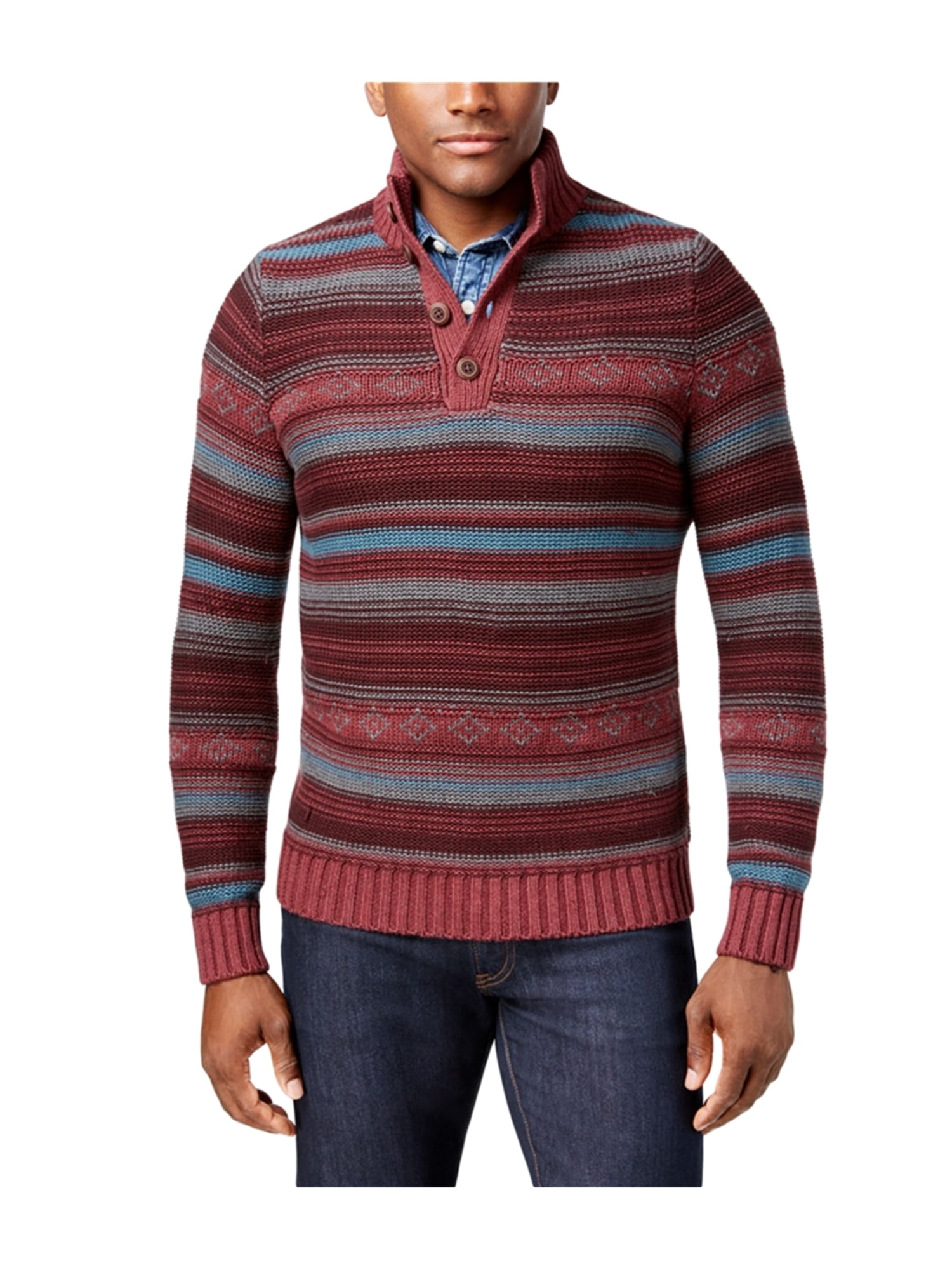 three button sweater