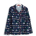 thumbnail image 5 of Vera Bradley Women's Christmas Holiday 100% Cotton Flannel 2 Piece Pajama Set, Snow Globe Motifs, 5 of 6