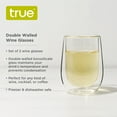 thumbnail image 3 of True Insulated Wine Glasses, Kitchen and Home Bar Glassware, 10oz Set of 2, 3 of 5