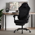thumbnail image 6 of Leumius Ergonomic Gaming Chair,High Back Office Desk Computer Chair with Lumbar Support and Height Adjustable Headrest Backrest,Black, 6 of 16